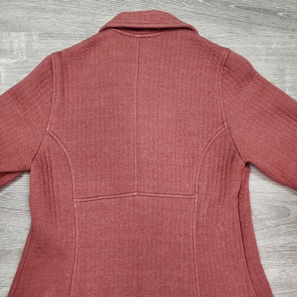 KLEEN Burnt Orange Soft Cotton Blend Button Down Coat Jacket Medium - Picture 12 of 14